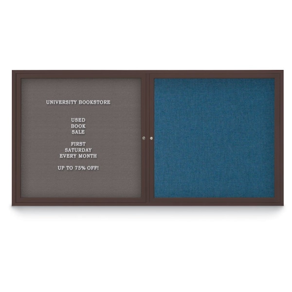 Corkboard, Surf/Bronze, 72"x48"